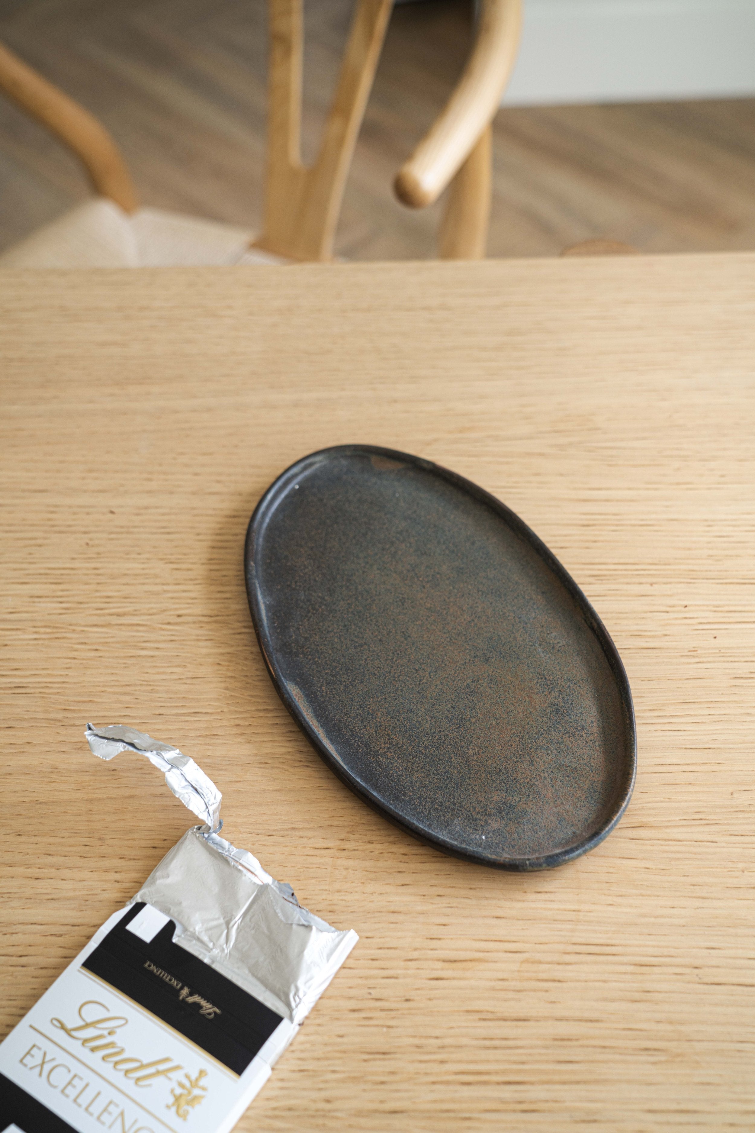Rust Stoneware Oval Serving Platter - The Peony Haus
