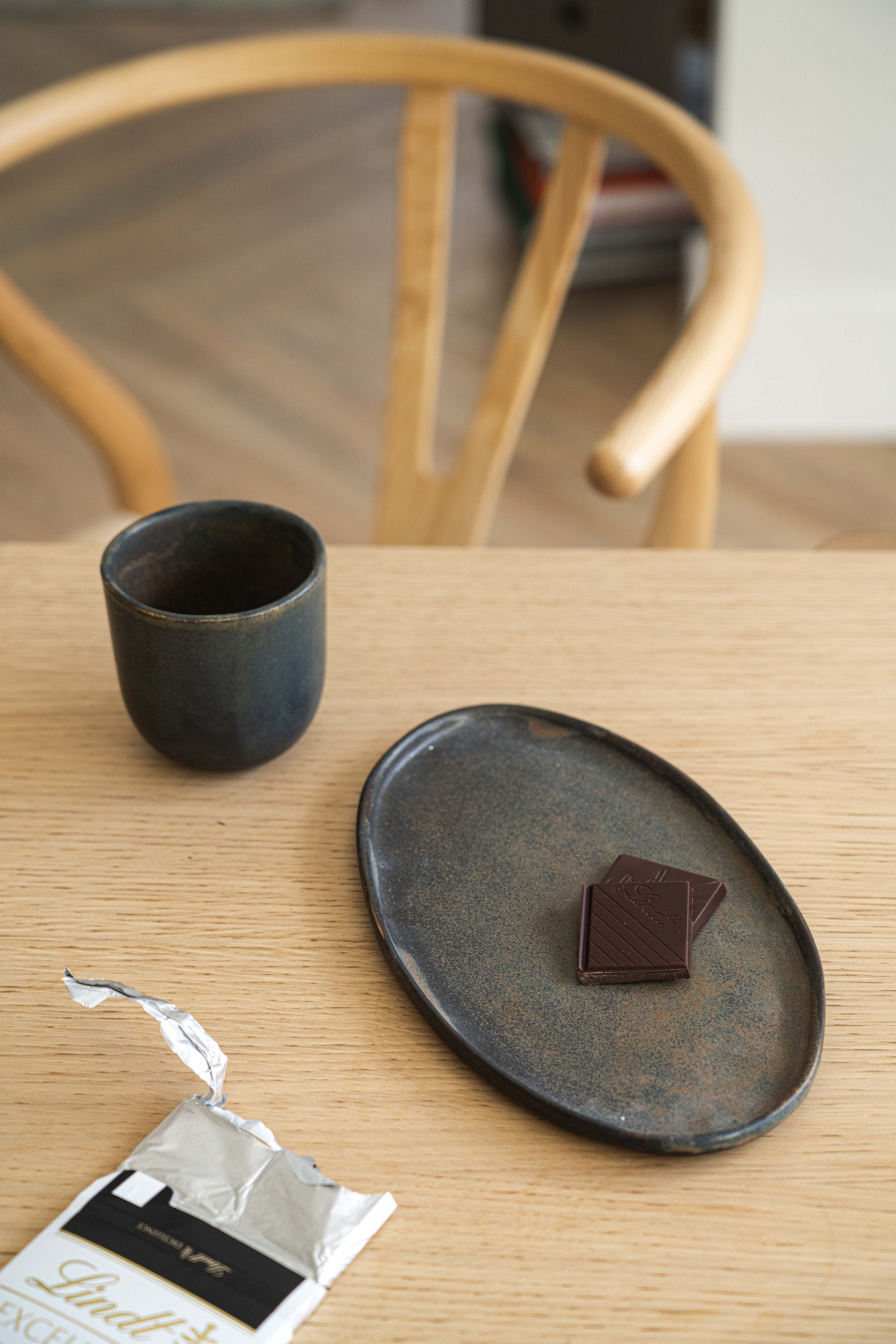 Rust Stoneware Oval Serving Platter - The Peony Haus