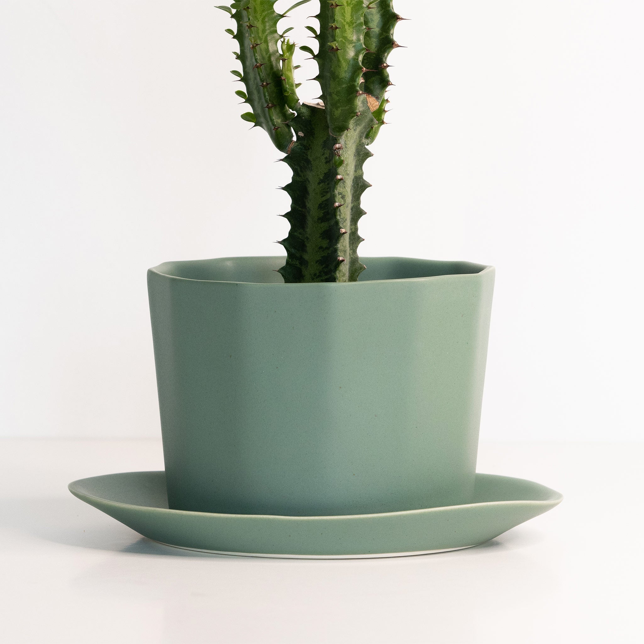 Geometric Oval Handmade Porcelain Planter - The Peony Haus