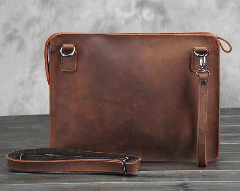 Men's Business Leather Work bag - The Peony Haus