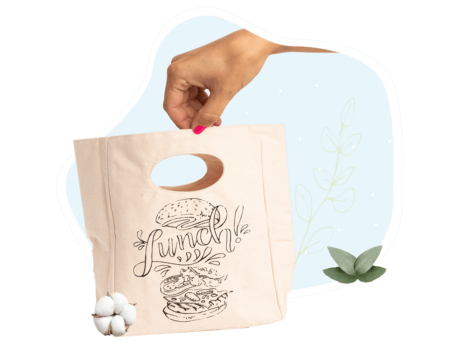 Canvas Lunch Bag - The Peony Haus