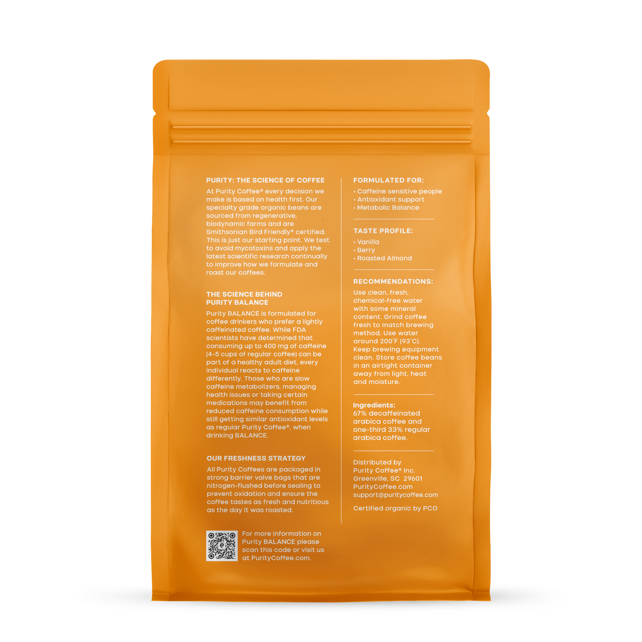 BALANCE: ²/₃ Decaf Whole Bean Coffee - The Peony Haus