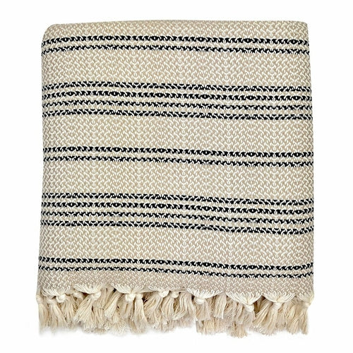 Woven Stripe Turkish Throw - The Peony Haus