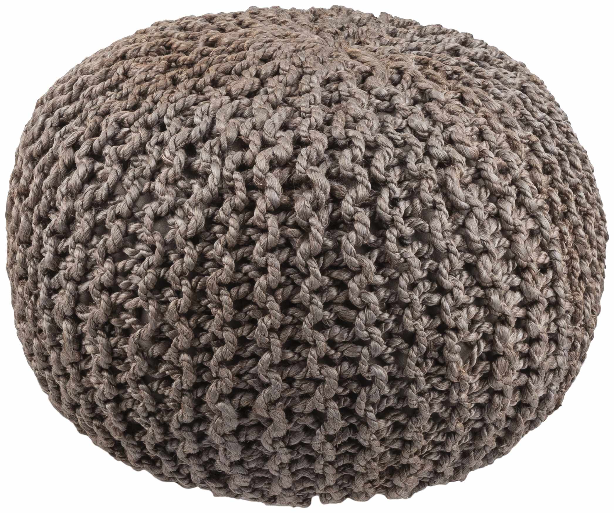 Hauenstein Knitted Jute Pouf - The Peony Haus