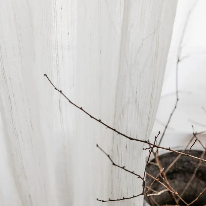 Japanese Nordic Cotton Linen Sheer Curtains for Balcony - The Peony Haus