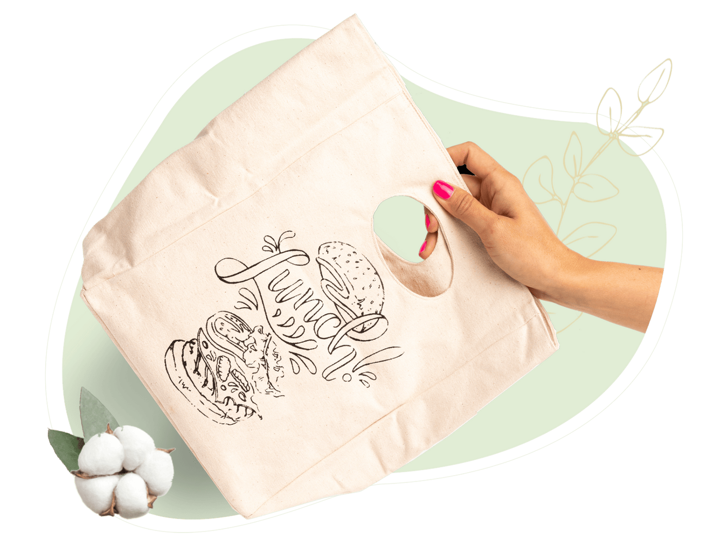 Canvas Lunch Bag - The Peony Haus