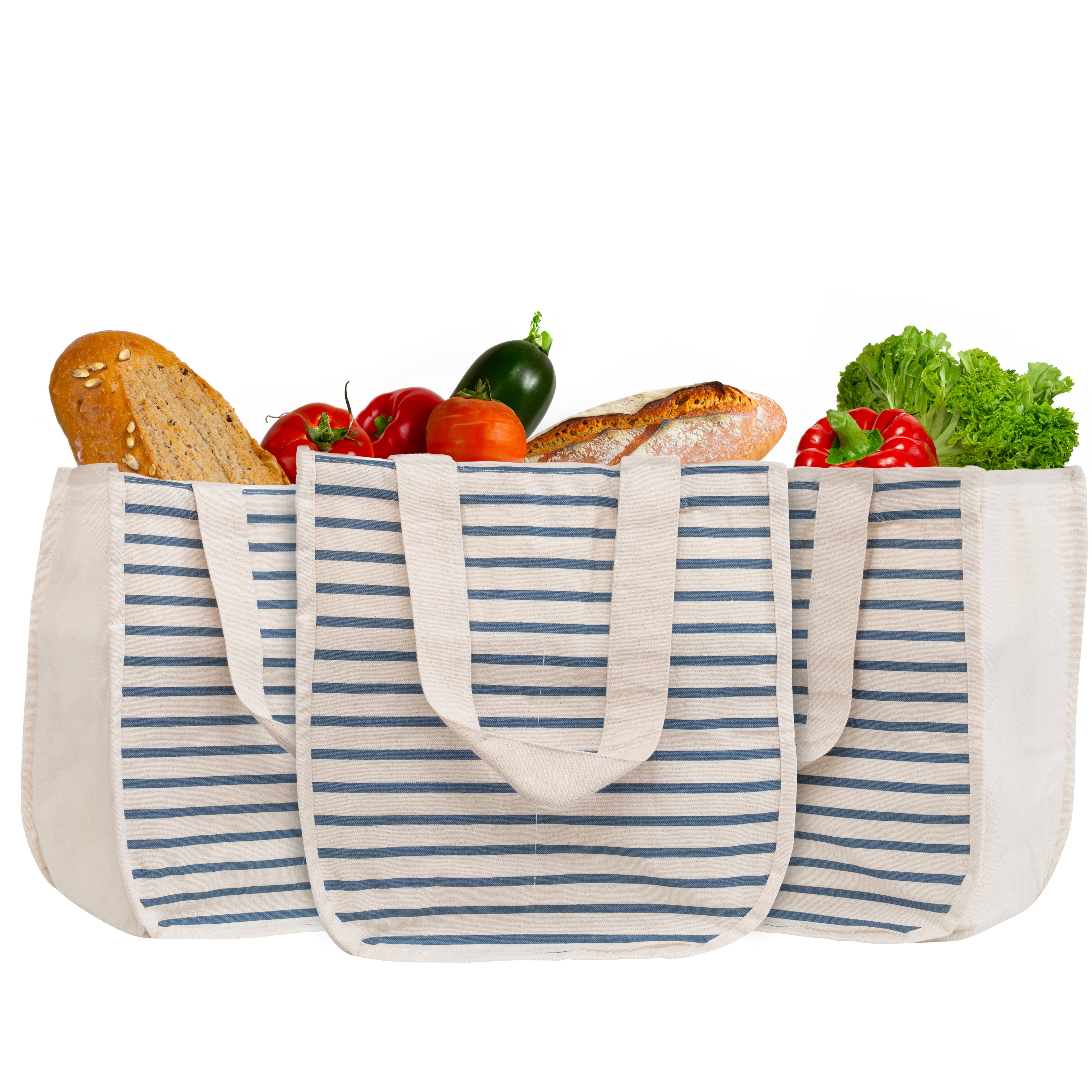 Canvas Grocery Tote Bags - The Peony Haus