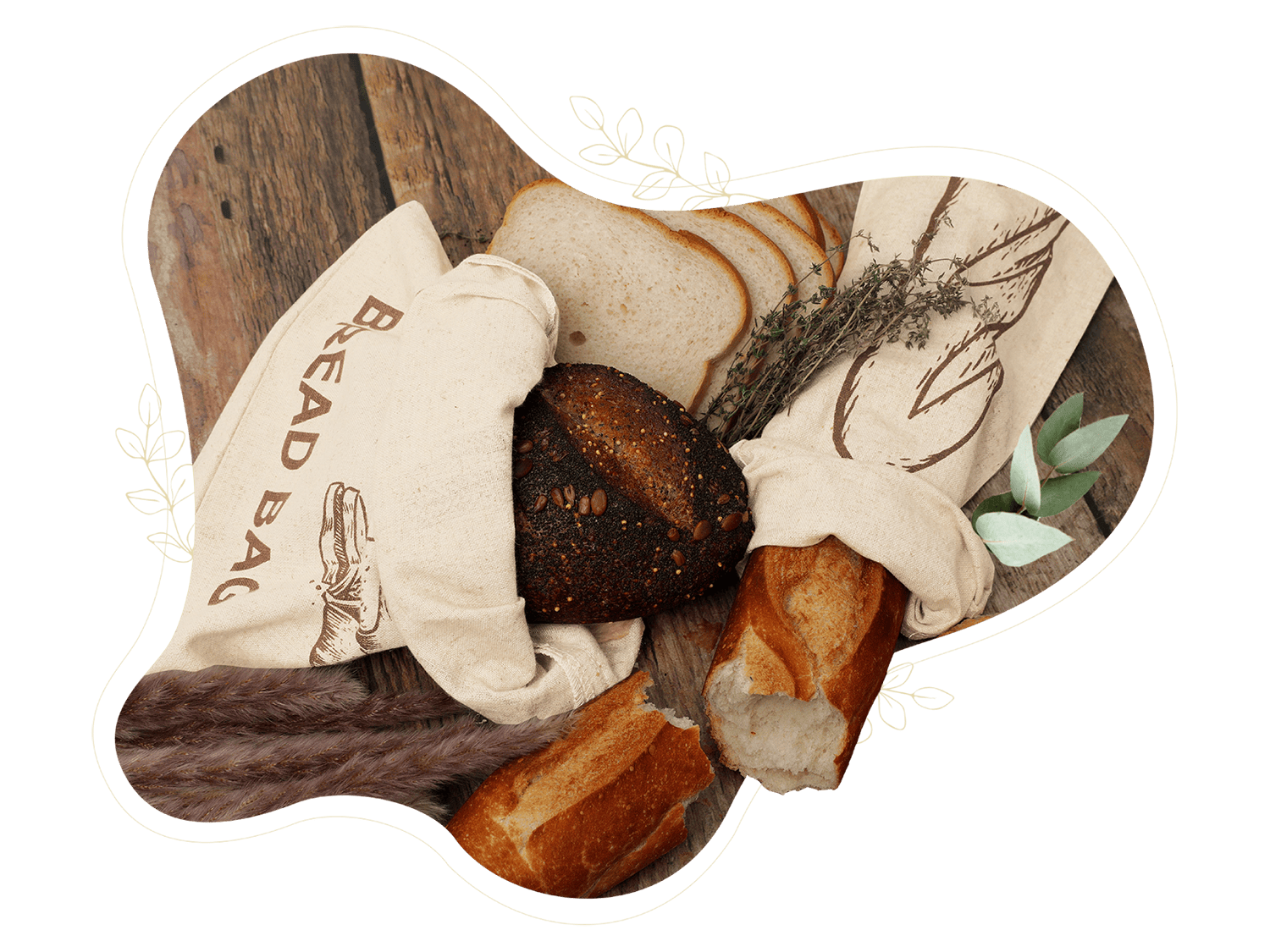 Linen Bread Bags - The Peony Haus