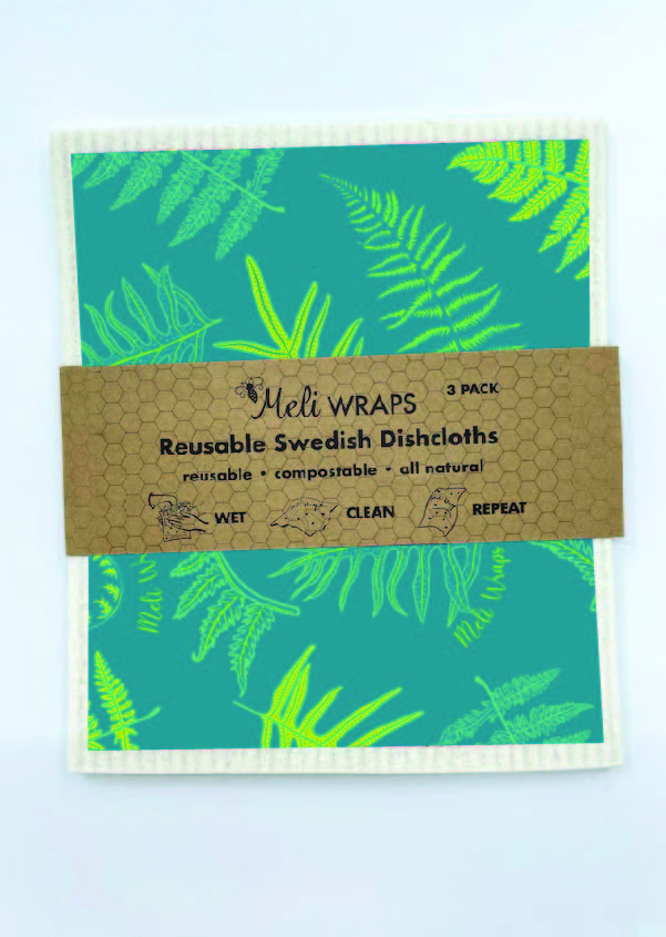 Fern Swedish Dish Cloth Set of 3 - The Peony Haus