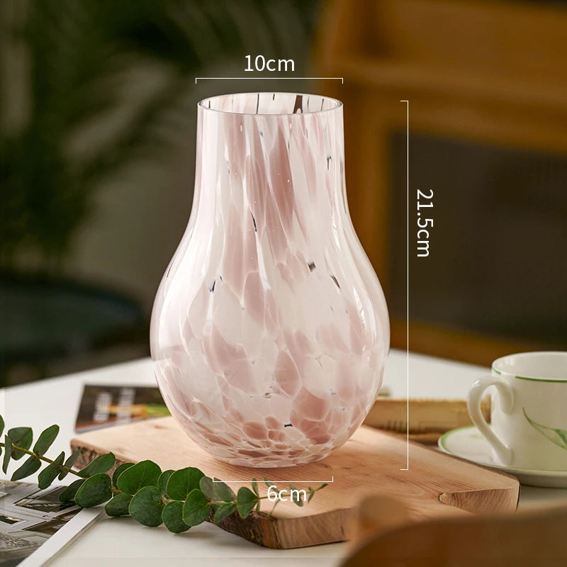 Medieval Glass Vase Pink - The Peony Haus