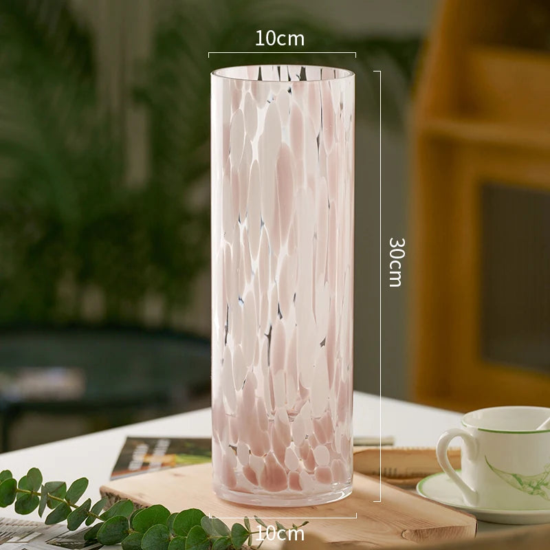 Medieval Glass Vase Pink - The Peony Haus
