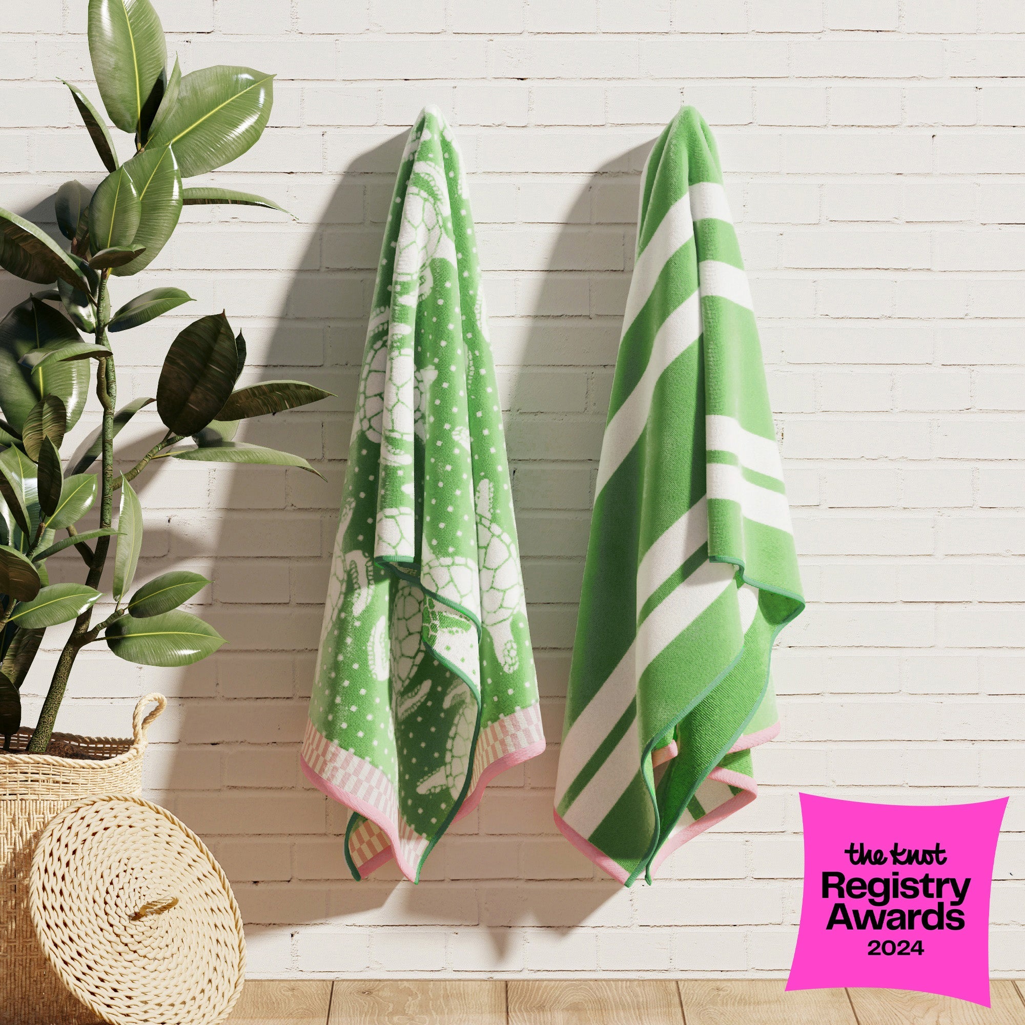 Cotton Velour Beach Towel - Maui Collection - The Peony Haus