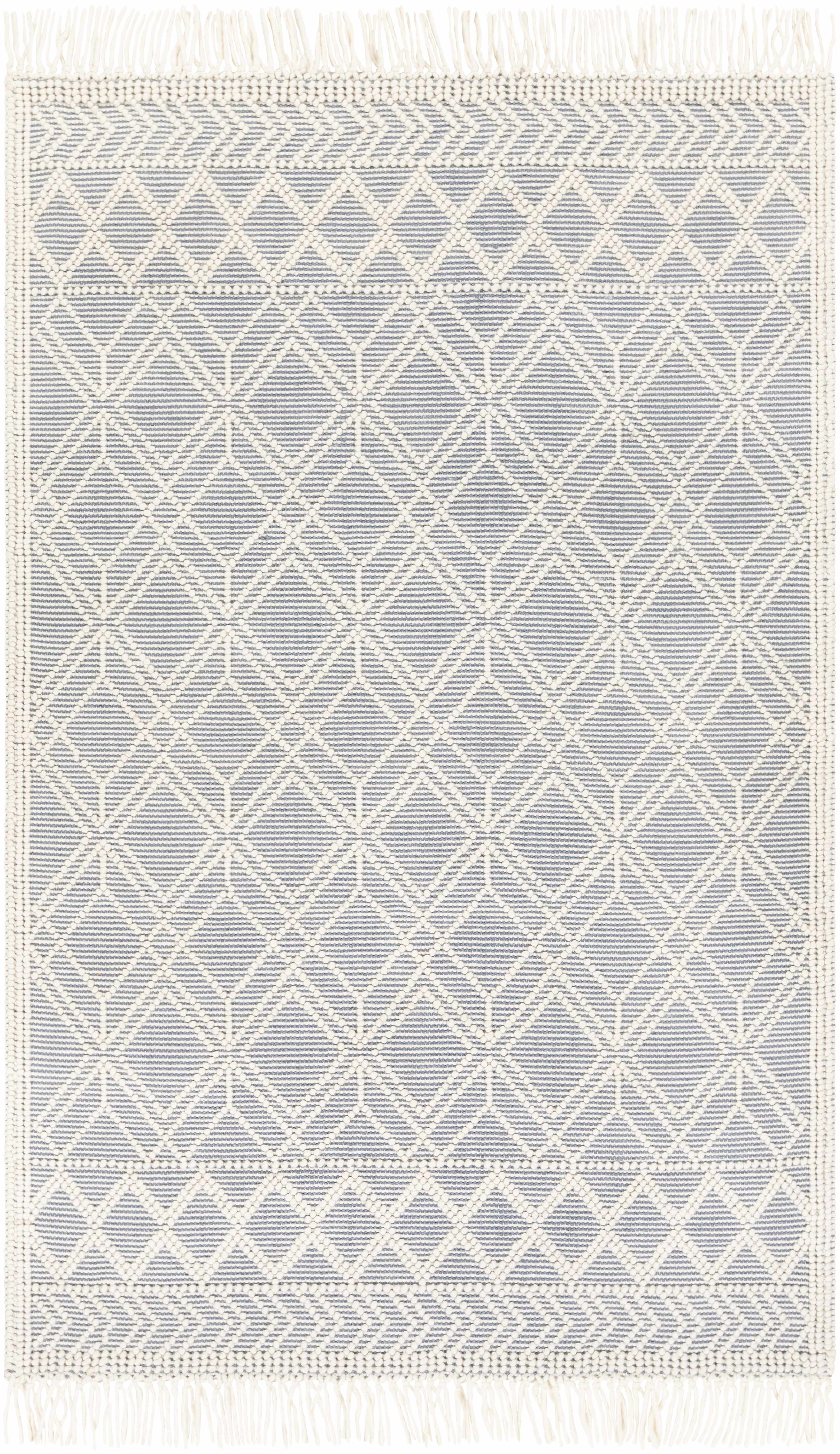 Ramsbury Denim Blue Wool Rug - The Peony Haus