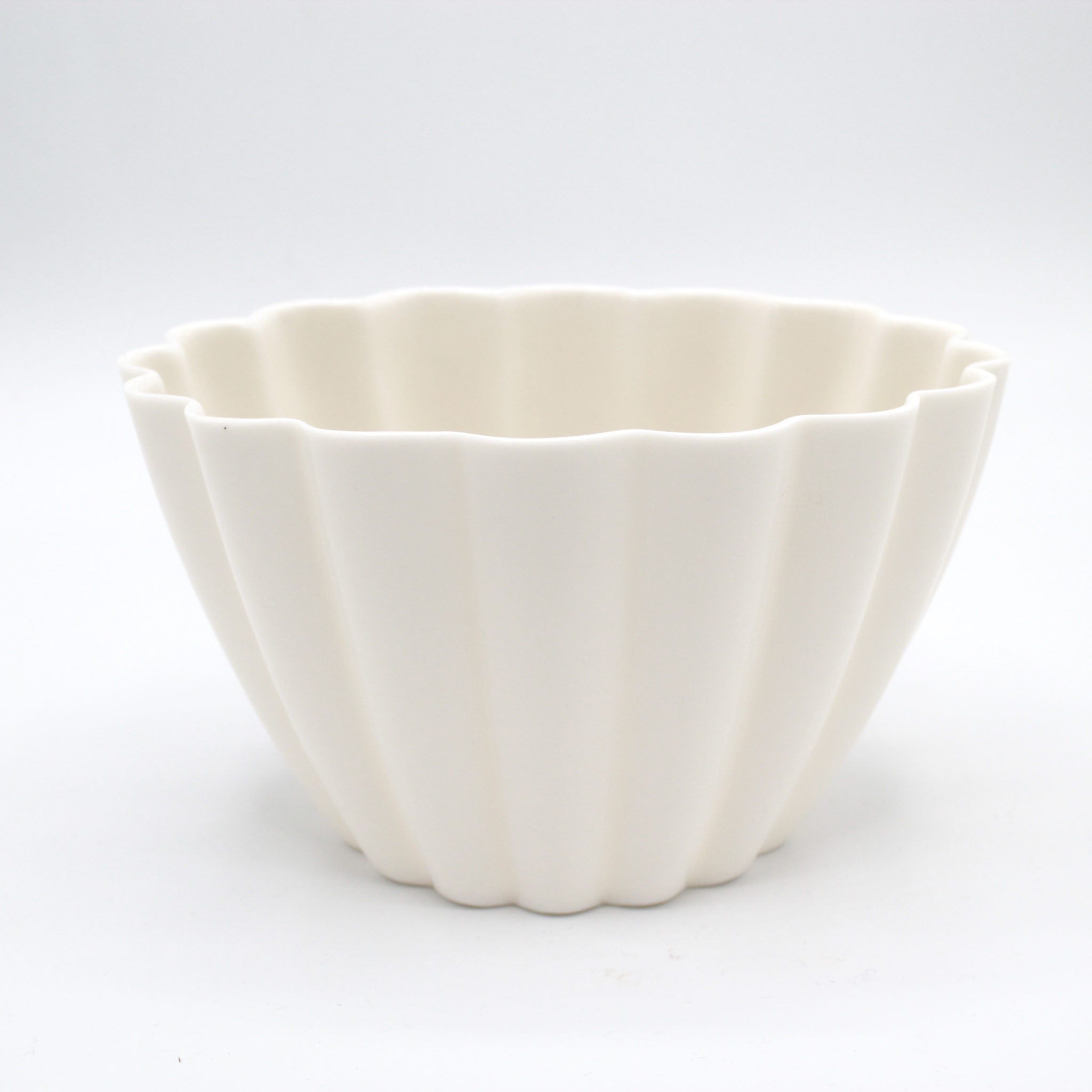 Elysian Fluted Porcelain Candle Holder - The Peony Haus