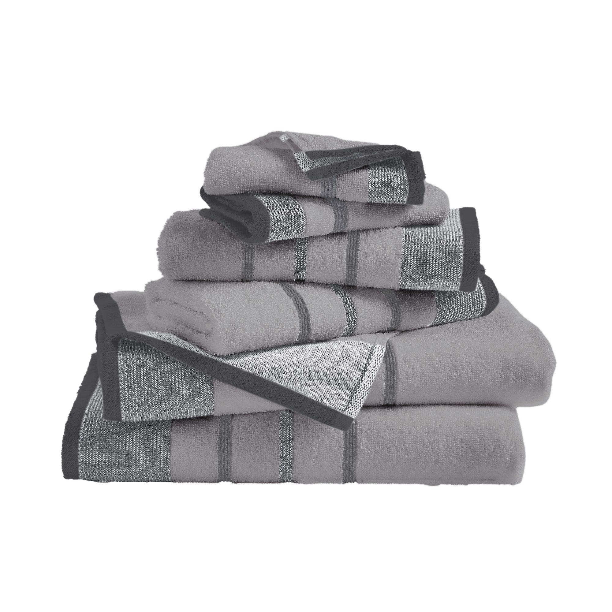 Decorative Cotton Stripe Bath Towel Set - Noelle Collection - The Peony Haus