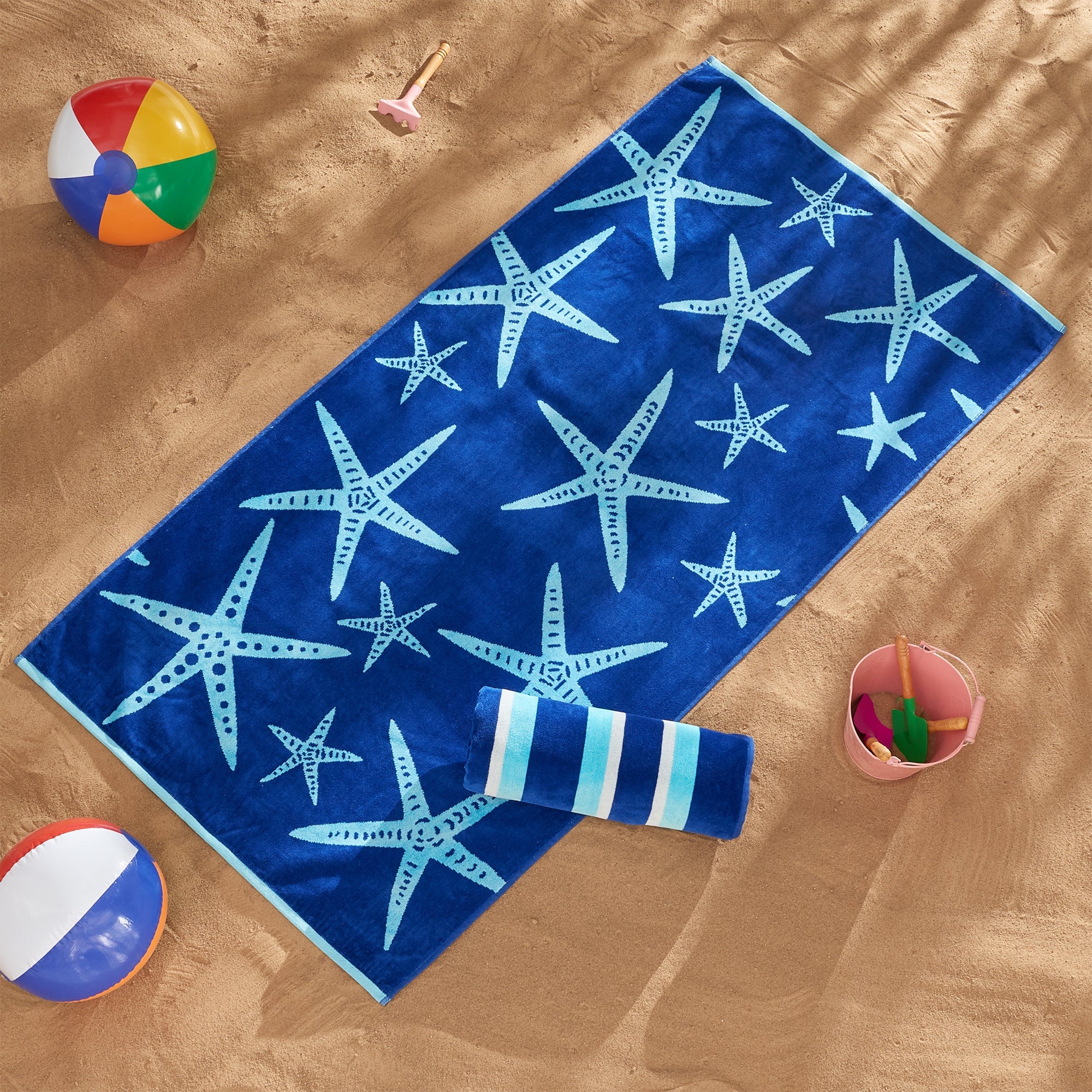 Cotton Velour Beach Towel - Maui Collection - The Peony Haus