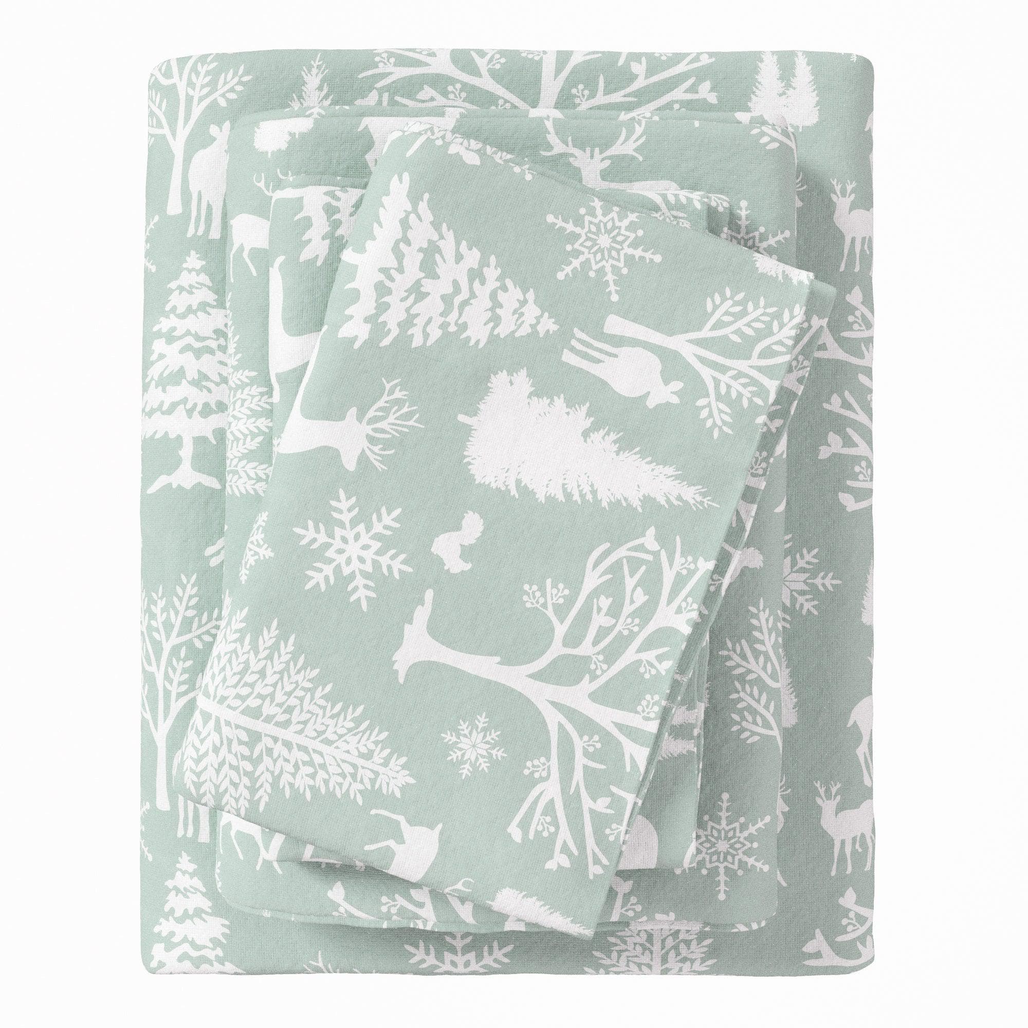 4-Piece Turkish Cotton Flannel Sheet - Lakeview Collection - The Peony Haus