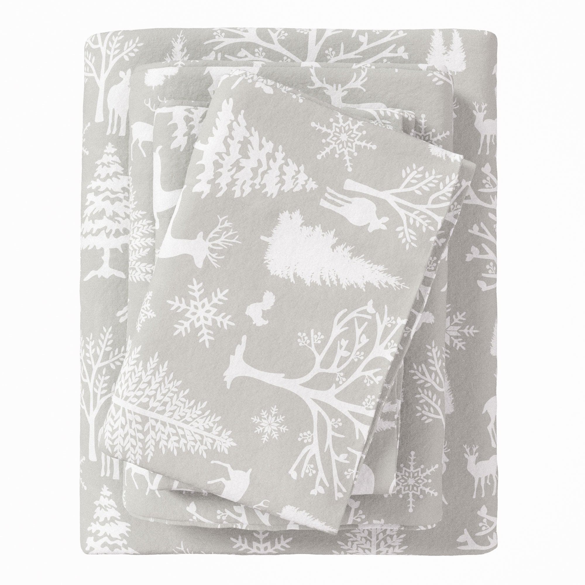4-Piece Turkish Cotton Flannel Sheet - Lakeview Collection - The Peony Haus