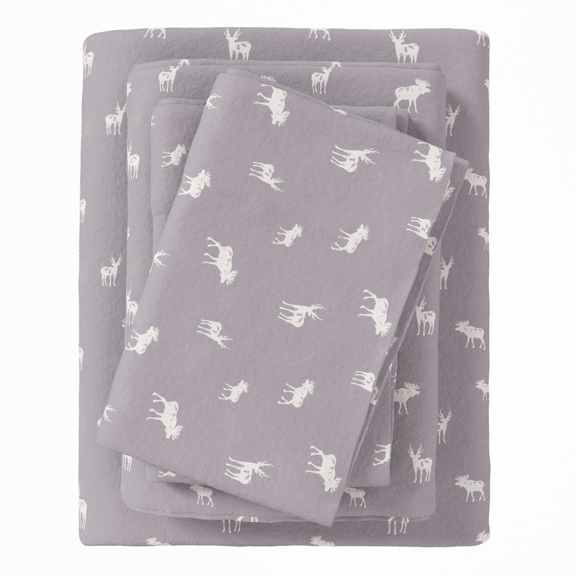 4-Piece Turkish Cotton Flannel Sheet - Lakeview Collection - The Peony Haus