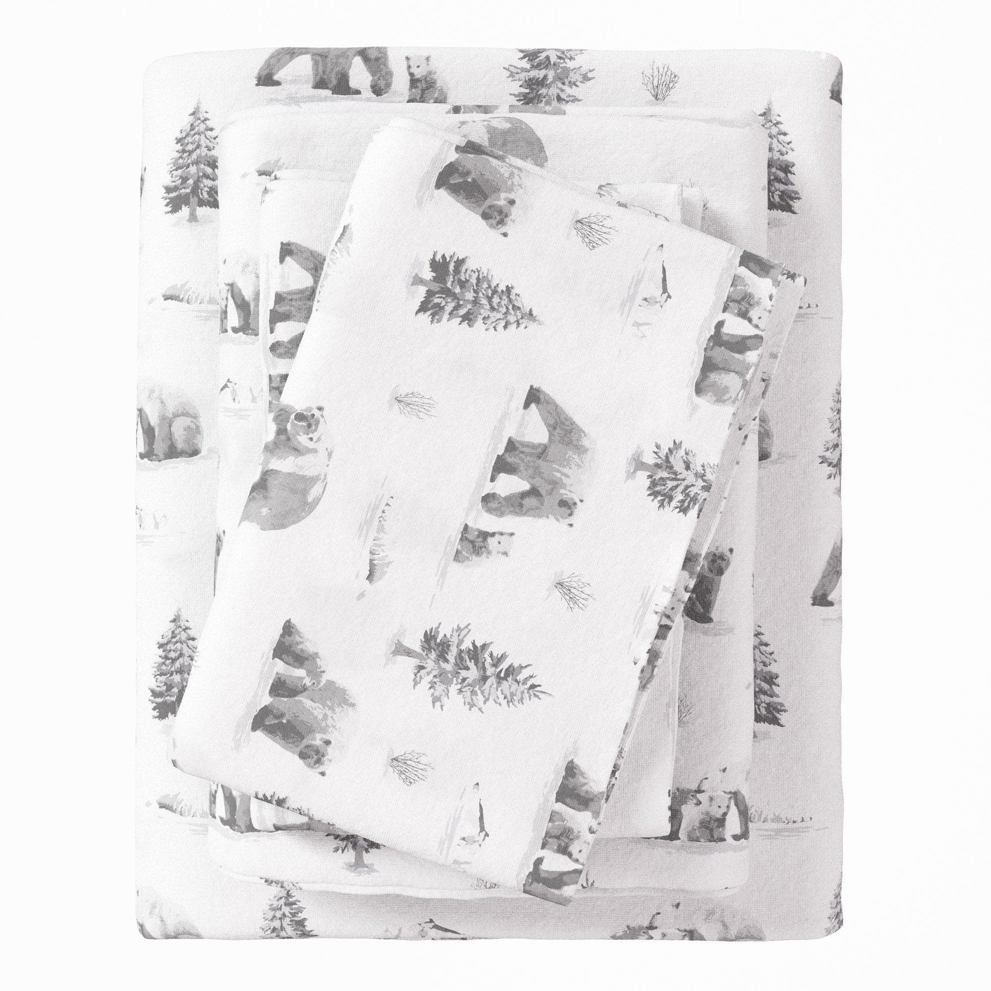 4-Piece Turkish Cotton Flannel Sheet - Lakeview Collection - The Peony Haus