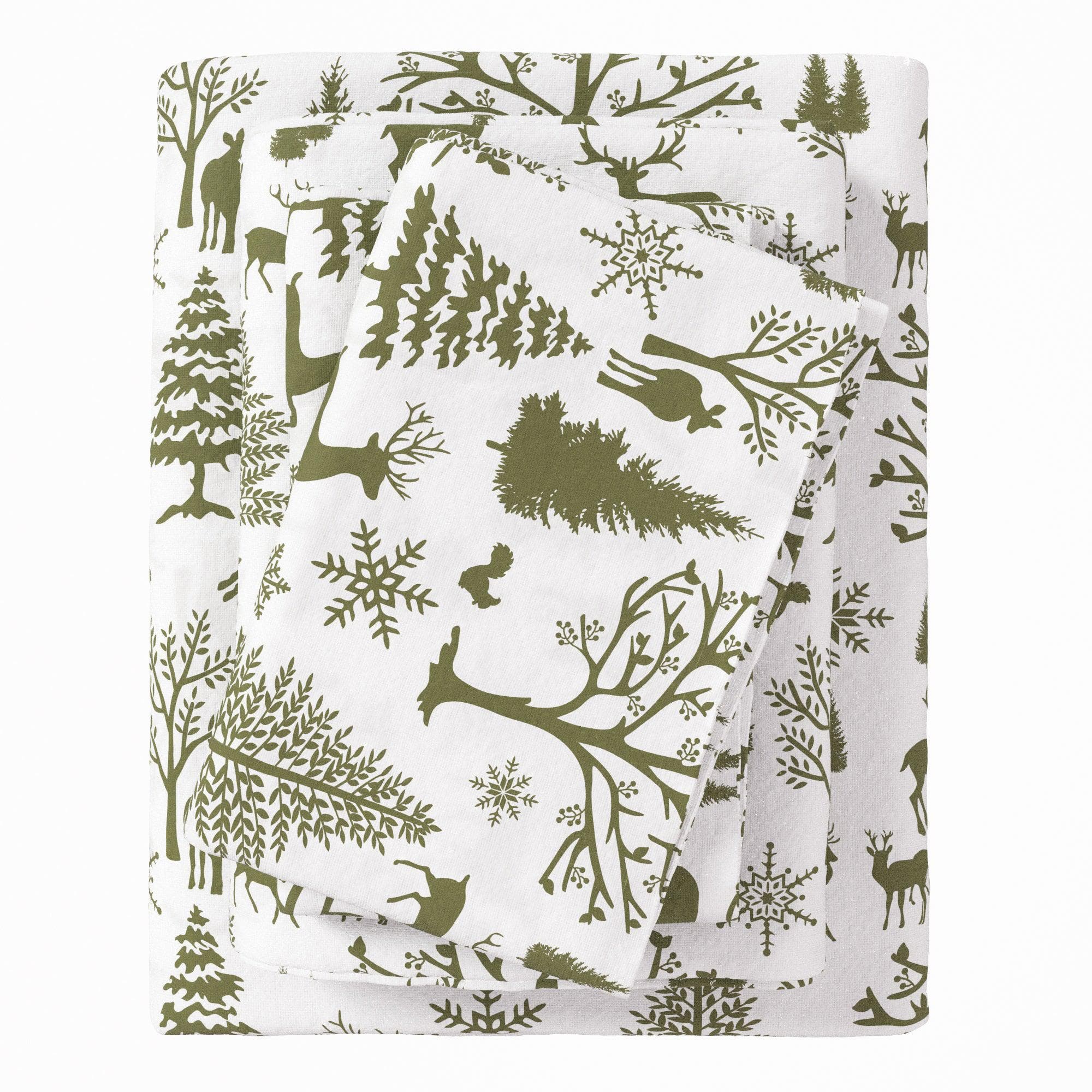 4-Piece Turkish Cotton Flannel Sheet - Lakeview Collection - The Peony Haus