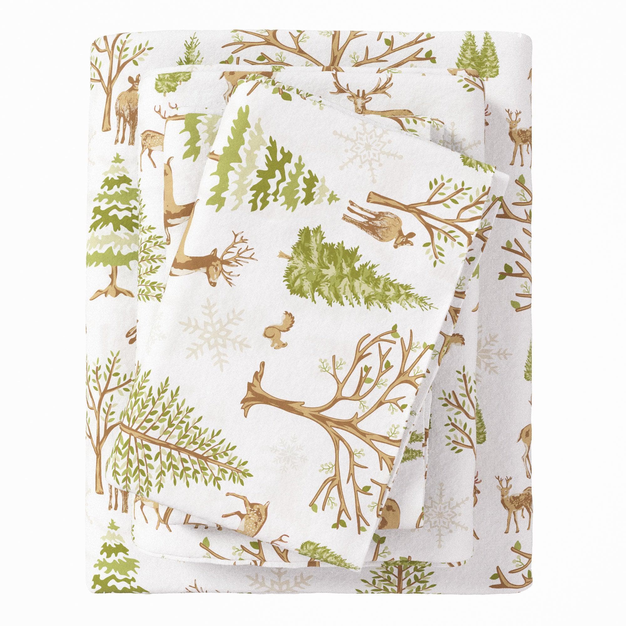 4-Piece Turkish Cotton Flannel Sheet - Lakeview Collection - The Peony Haus