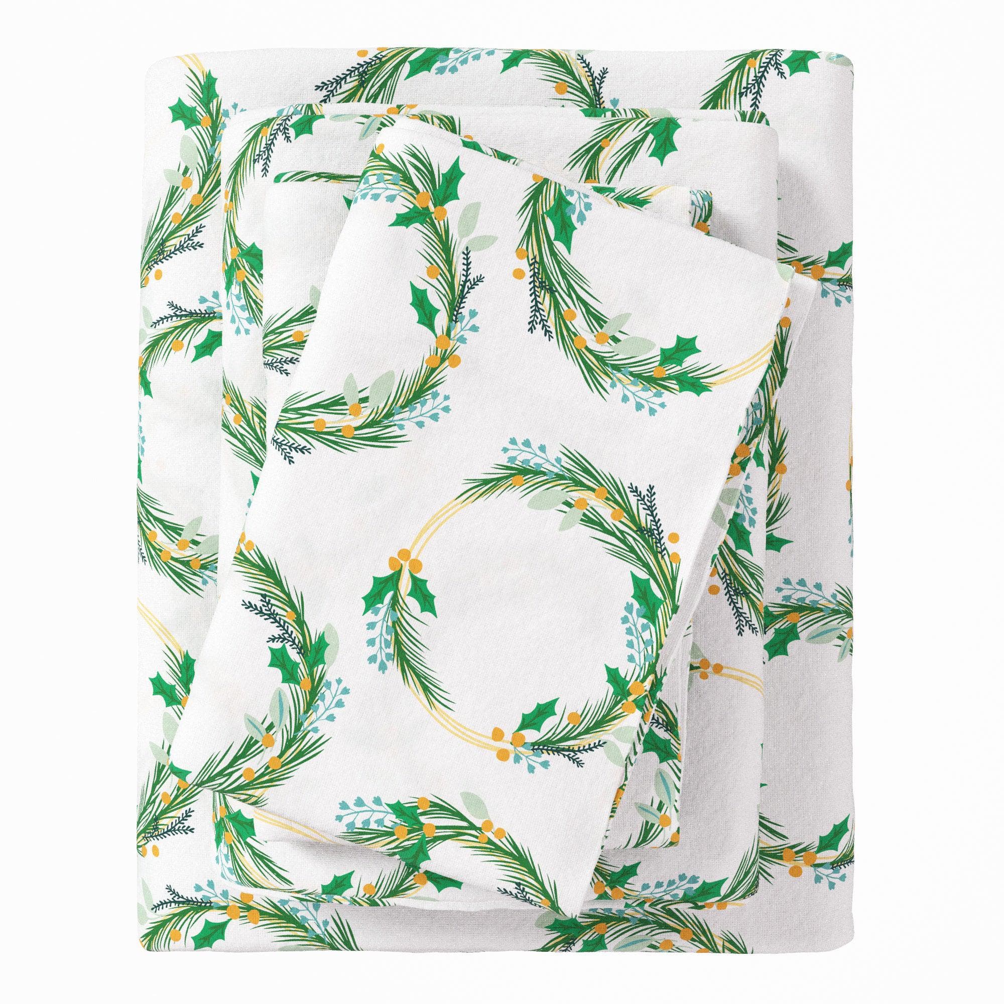 4-Piece Turkish Cotton Flannel Sheet - Lakeview Collection - The Peony Haus
