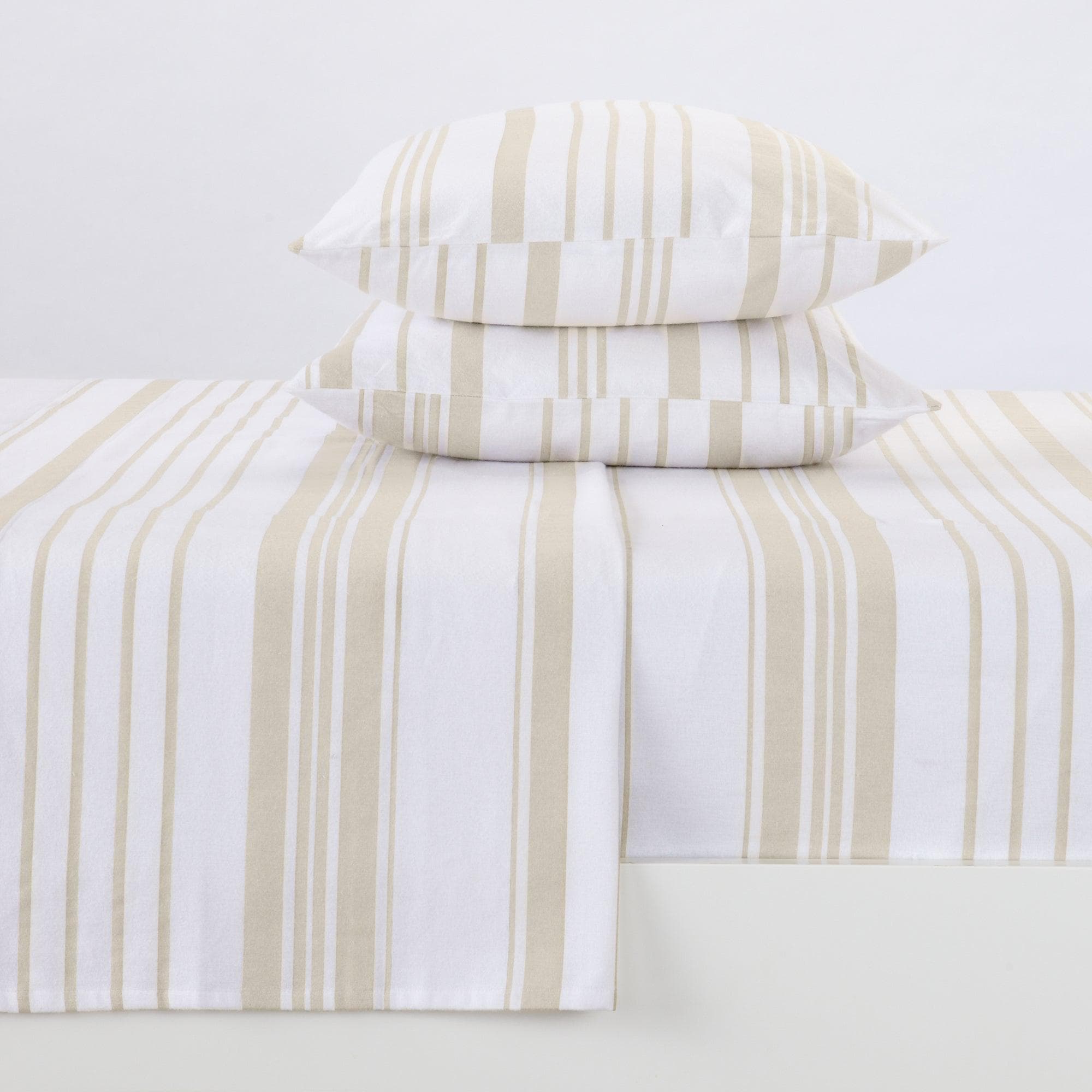 4-Piece Turkish Cotton Flannel Sheet - Raye Collection - The Peony Haus