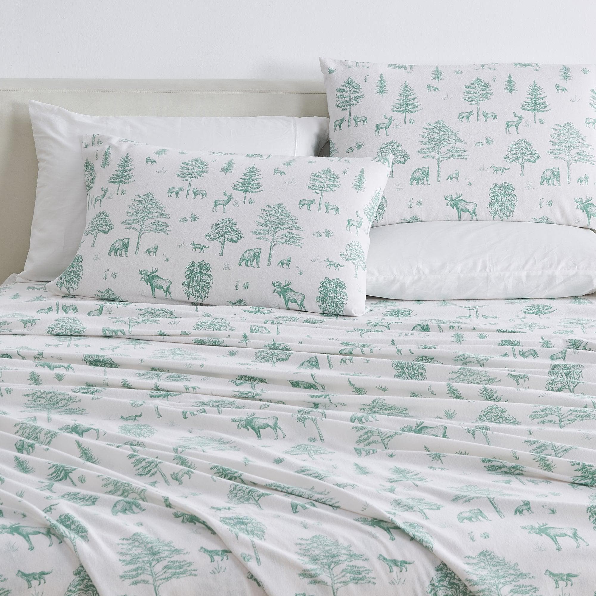 4-Piece Turkish Cotton Flannel Sheet - Stratton Collection - The Peony Haus