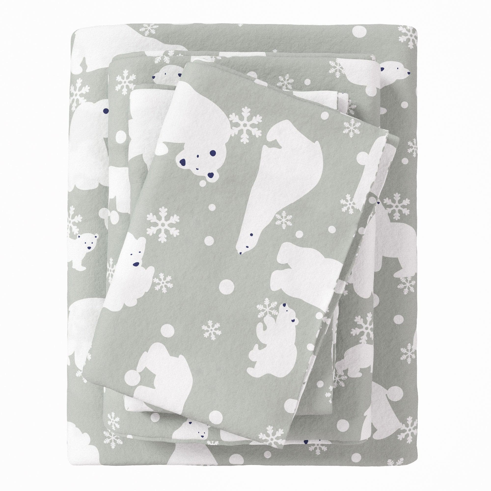 4-Piece Turkish Cotton Flannel Sheet - Stratton Collection - The Peony Haus