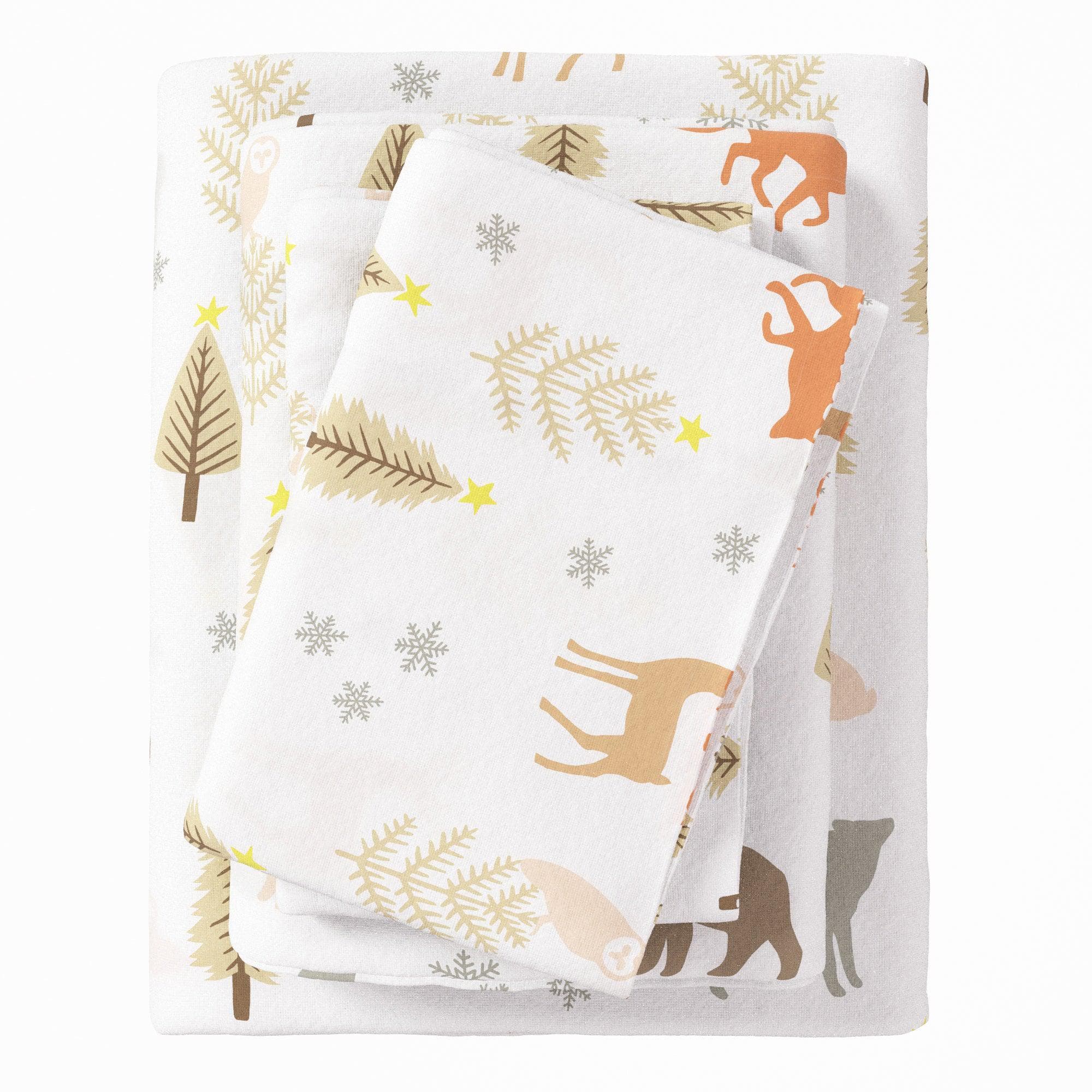 4-Piece Turkish Cotton Flannel Sheet - Stratton Collection - The Peony Haus