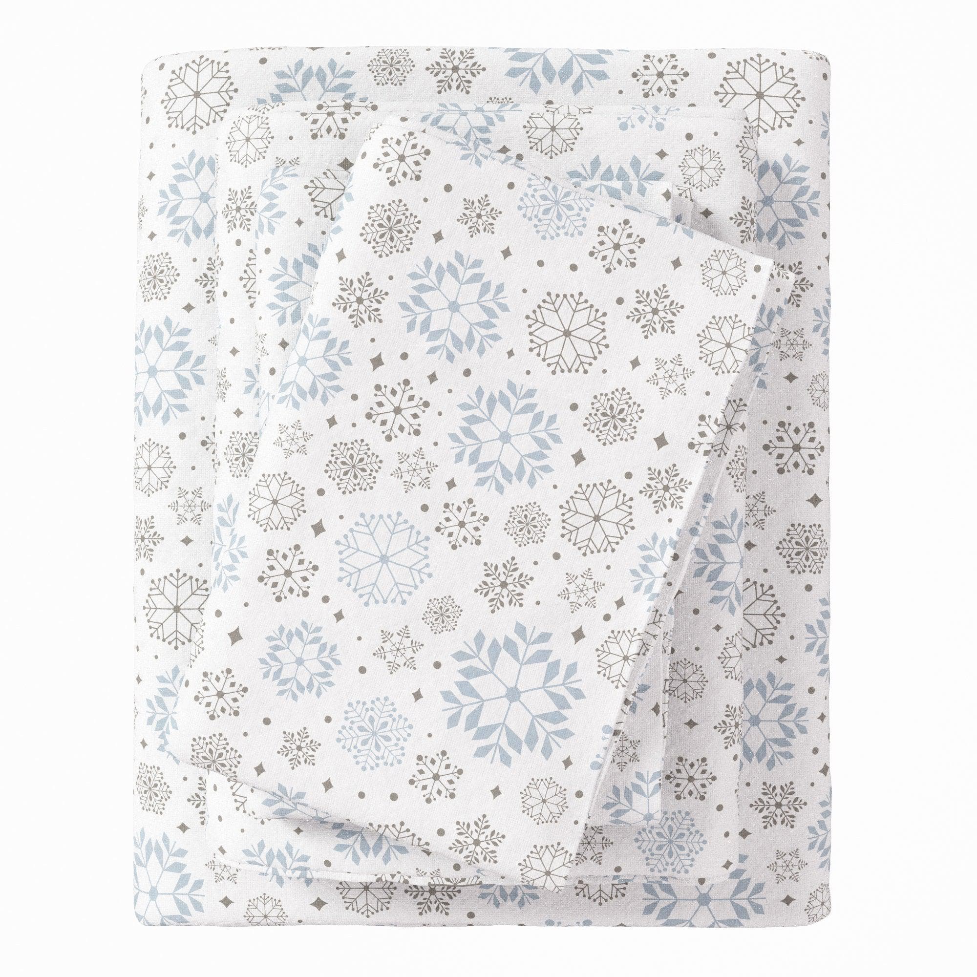 4-Piece Turkish Cotton Flannel Sheet - Stratton Collection - The Peony Haus