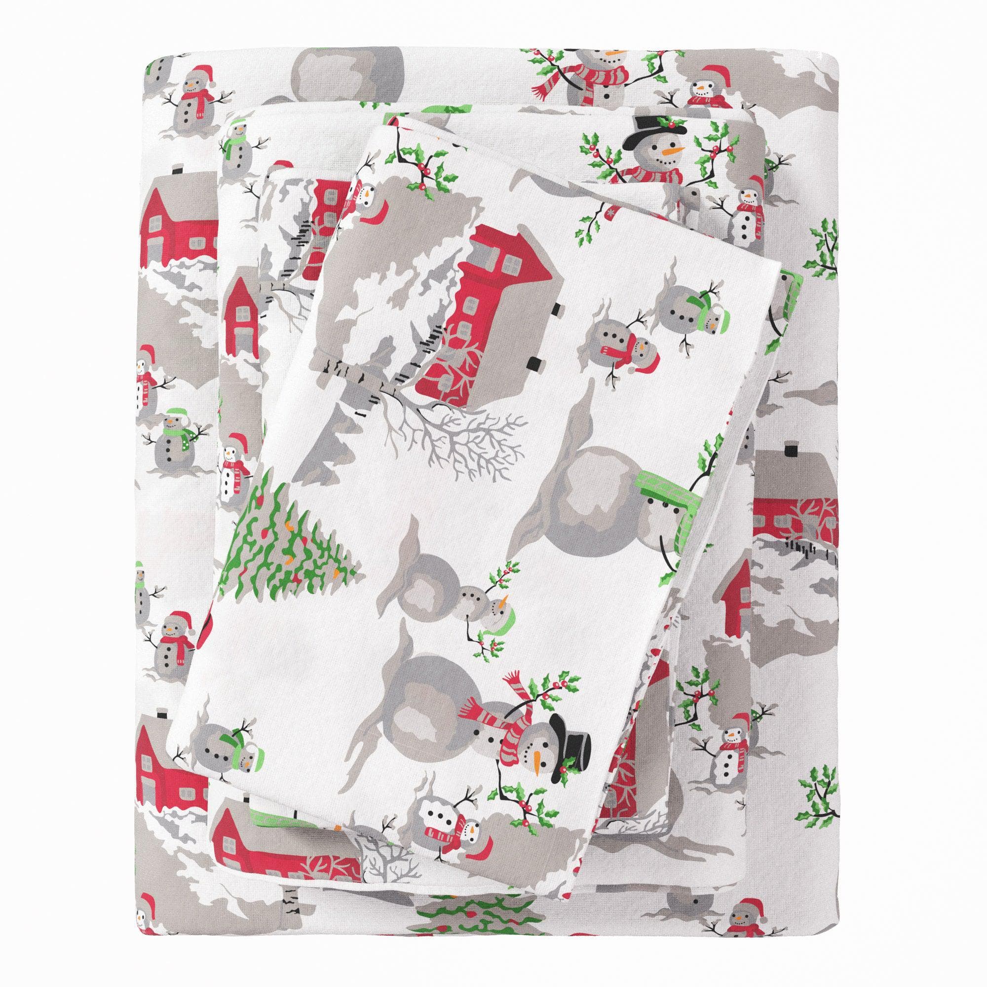 4-Piece Turkish Cotton Flannel Sheet - Stratton Collection - The Peony Haus