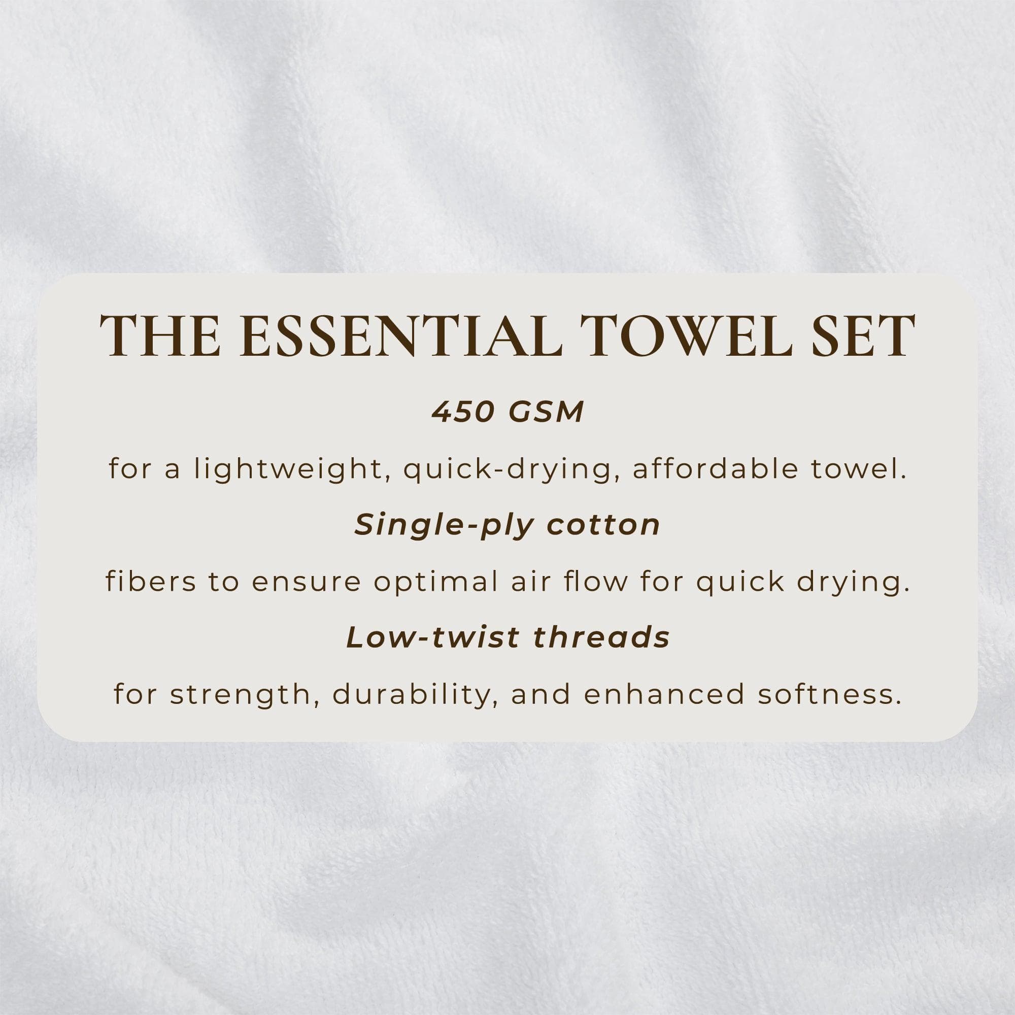 Cotton Terry Bath Towel Set - Cooper Collection - The Peony Haus