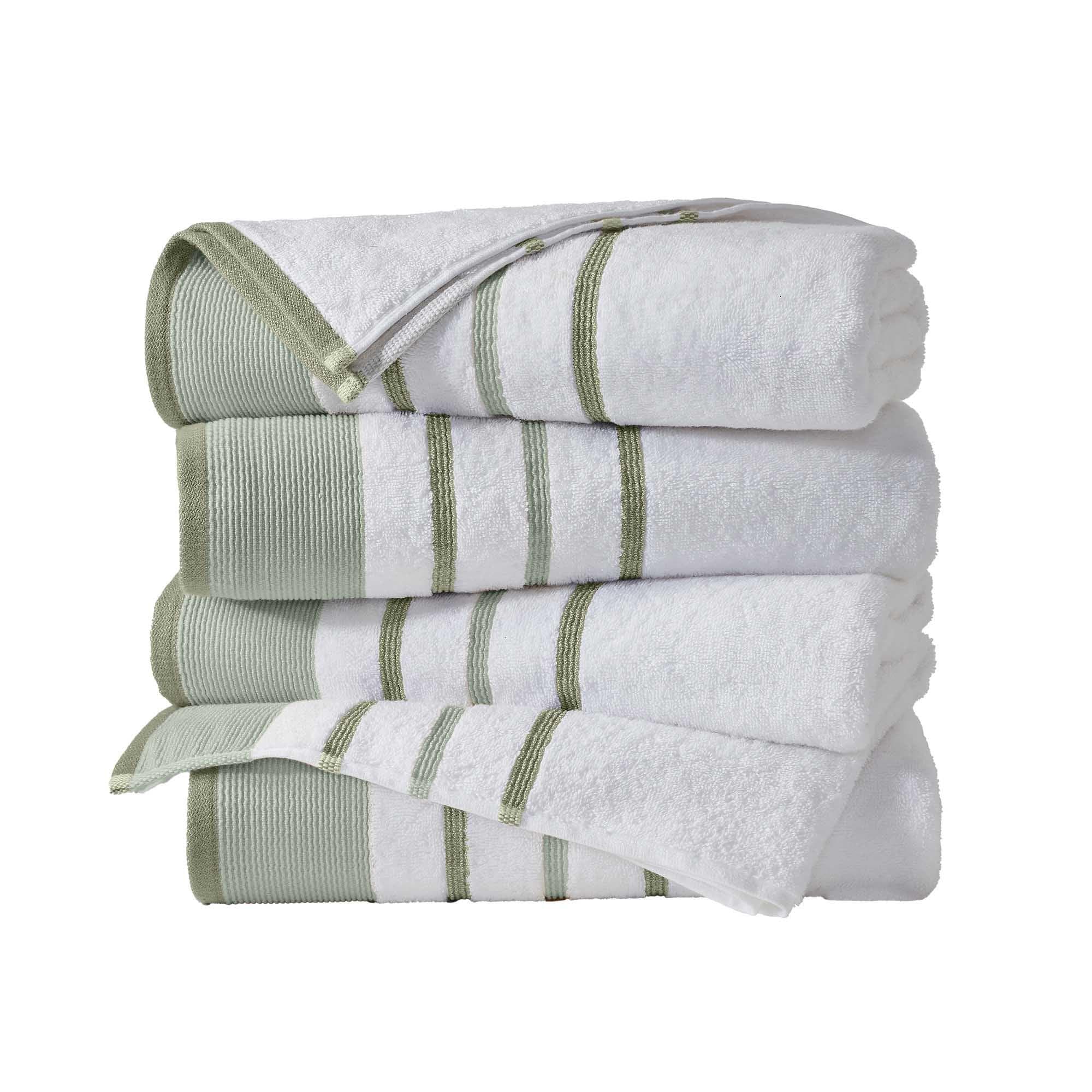 Decorative Cotton Stripe Bath Towel Set - Noelle Collection - The Peony Haus