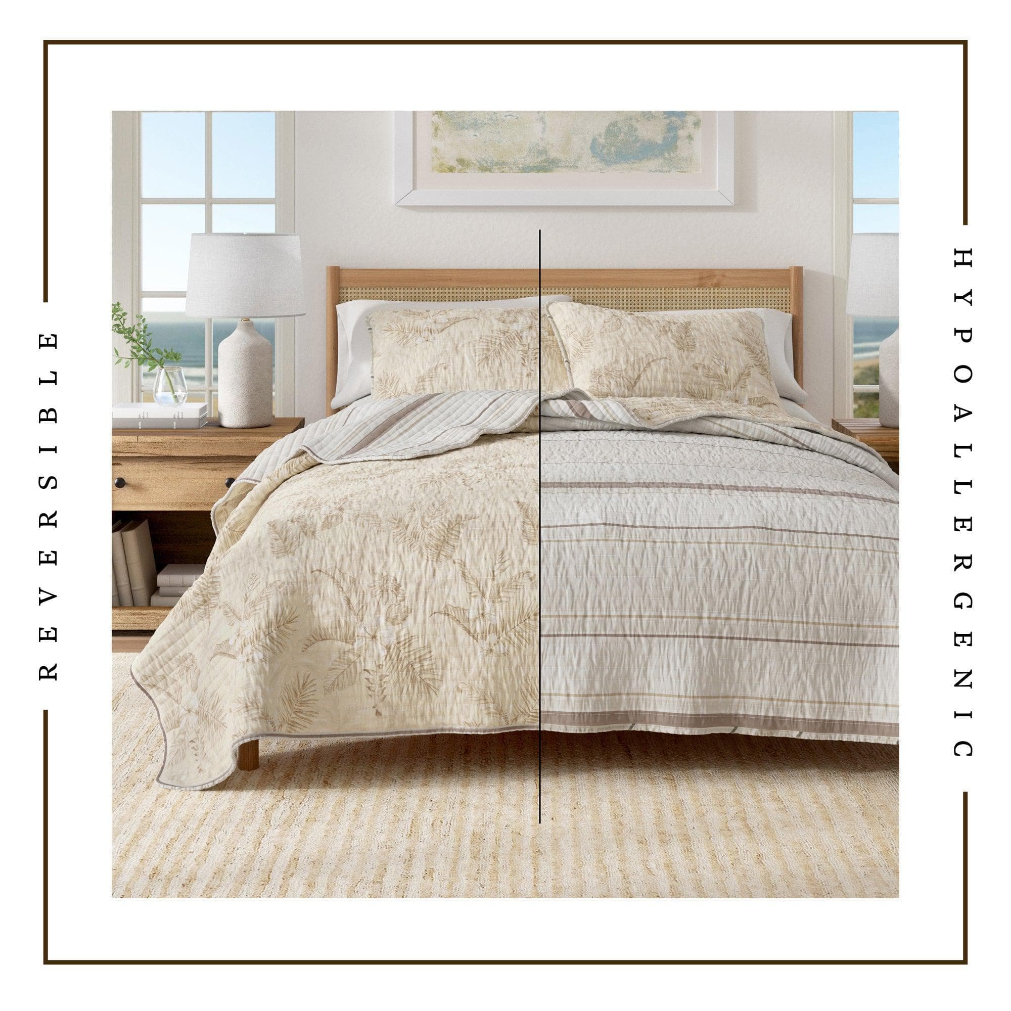 Floral Printed Cotton Quilt Set - Mendocino Collection - The Peony Haus