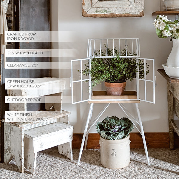 Greenhouse Inspired Outdoor Plant Stand - The Peony Haus