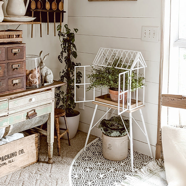Greenhouse Inspired Outdoor Plant Stand - The Peony Haus