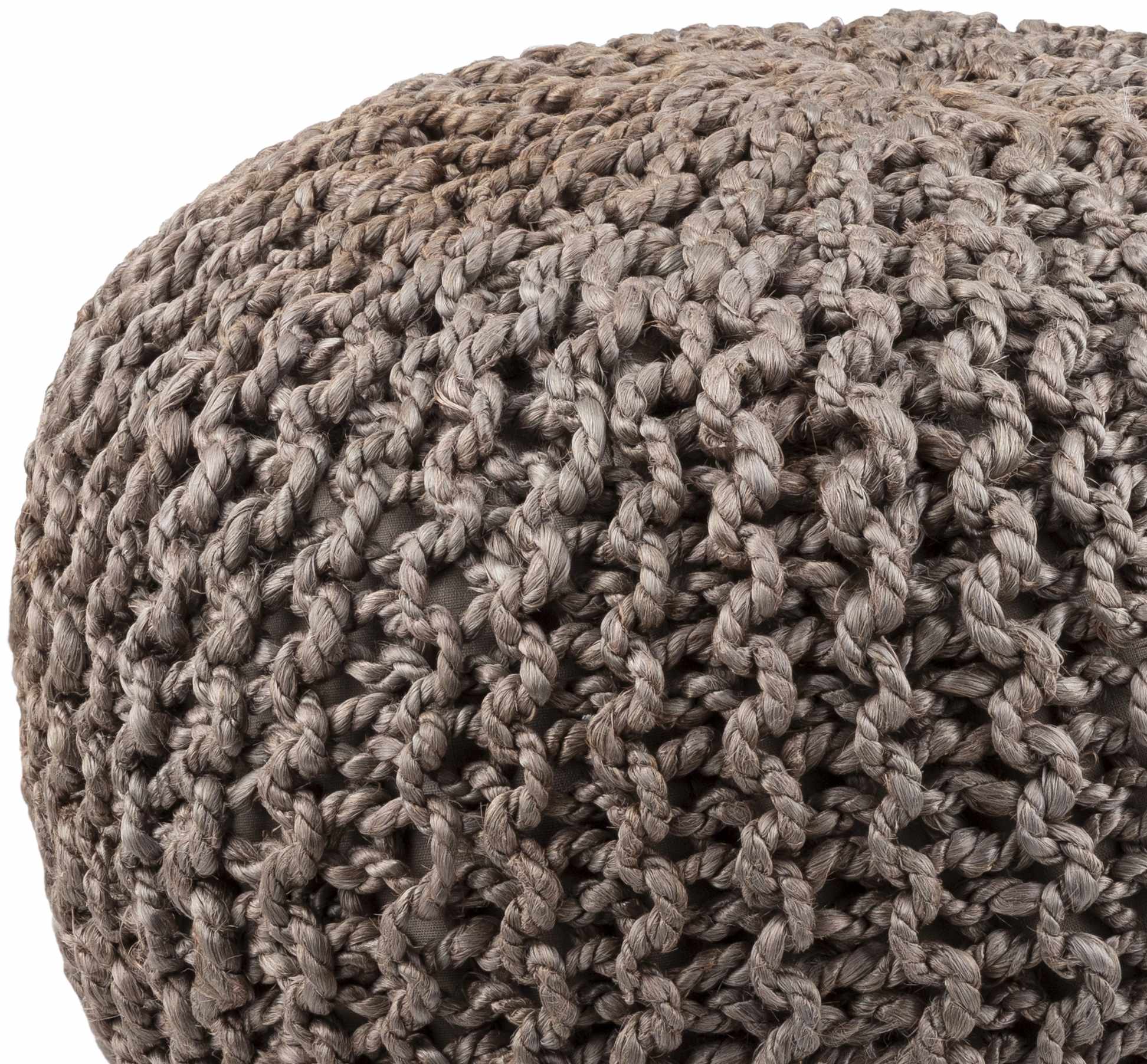 Hauenstein Knitted Jute Pouf - The Peony Haus