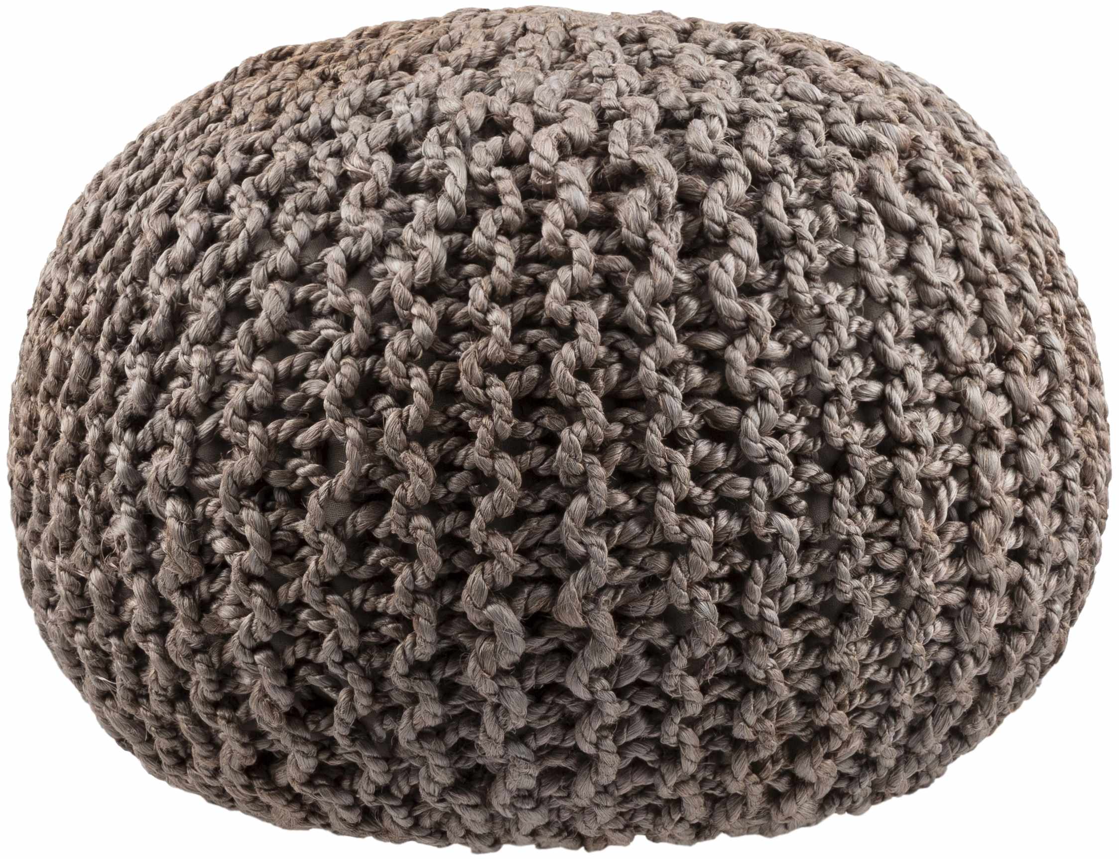 Hauenstein Knitted Jute Pouf - The Peony Haus