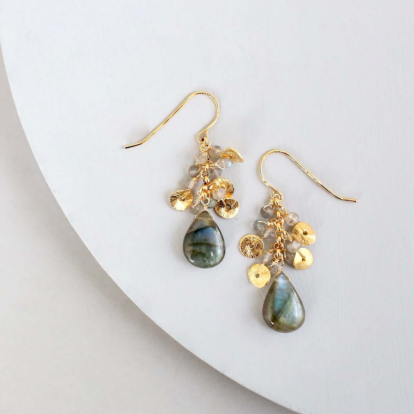 The Aurora Earring - Labradorite