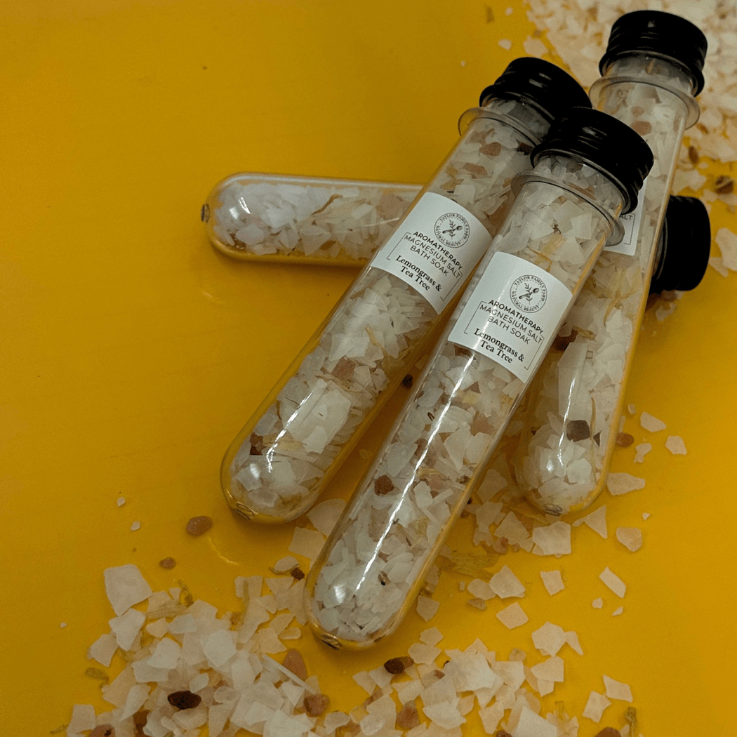 Lemongrass & Tea Tree Magnesium Salt Tube - The Peony Haus