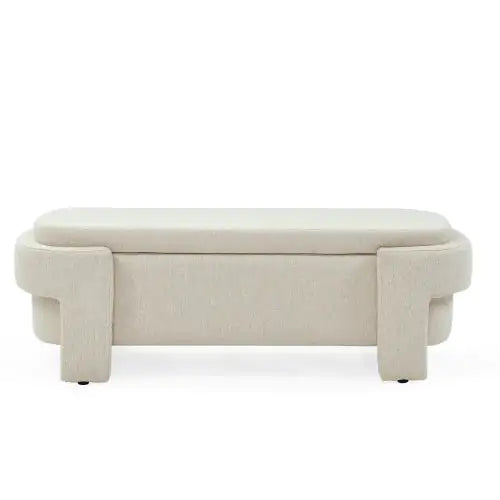 Linen Upholstered Bench - The Peony Haus