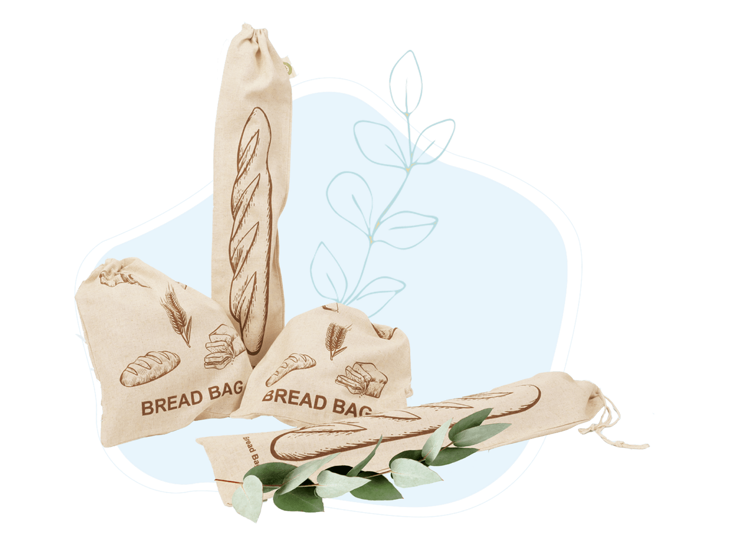 Linen Bread Bags - The Peony Haus