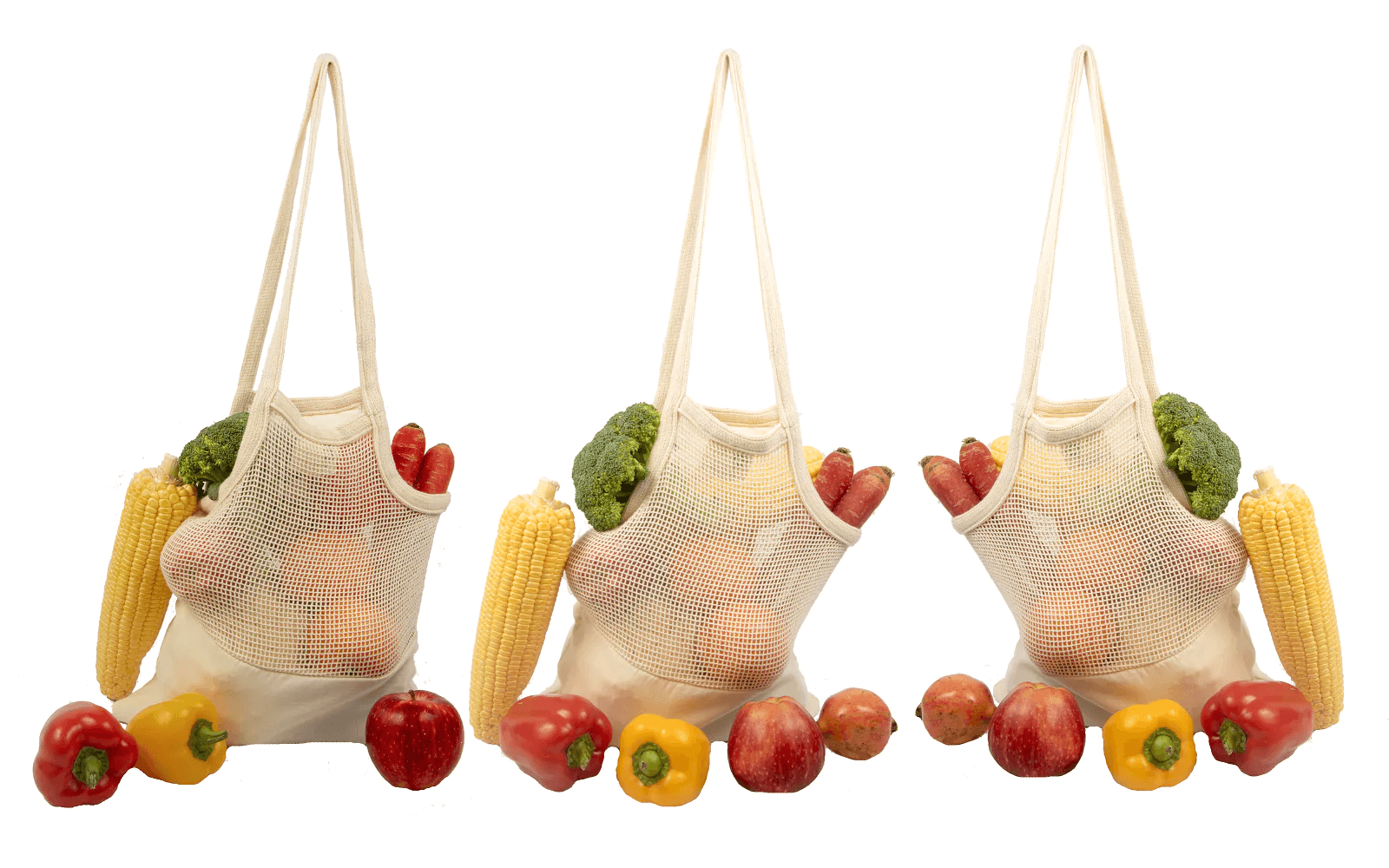 Mesh & Fabric Tote Bag - The Peony Haus