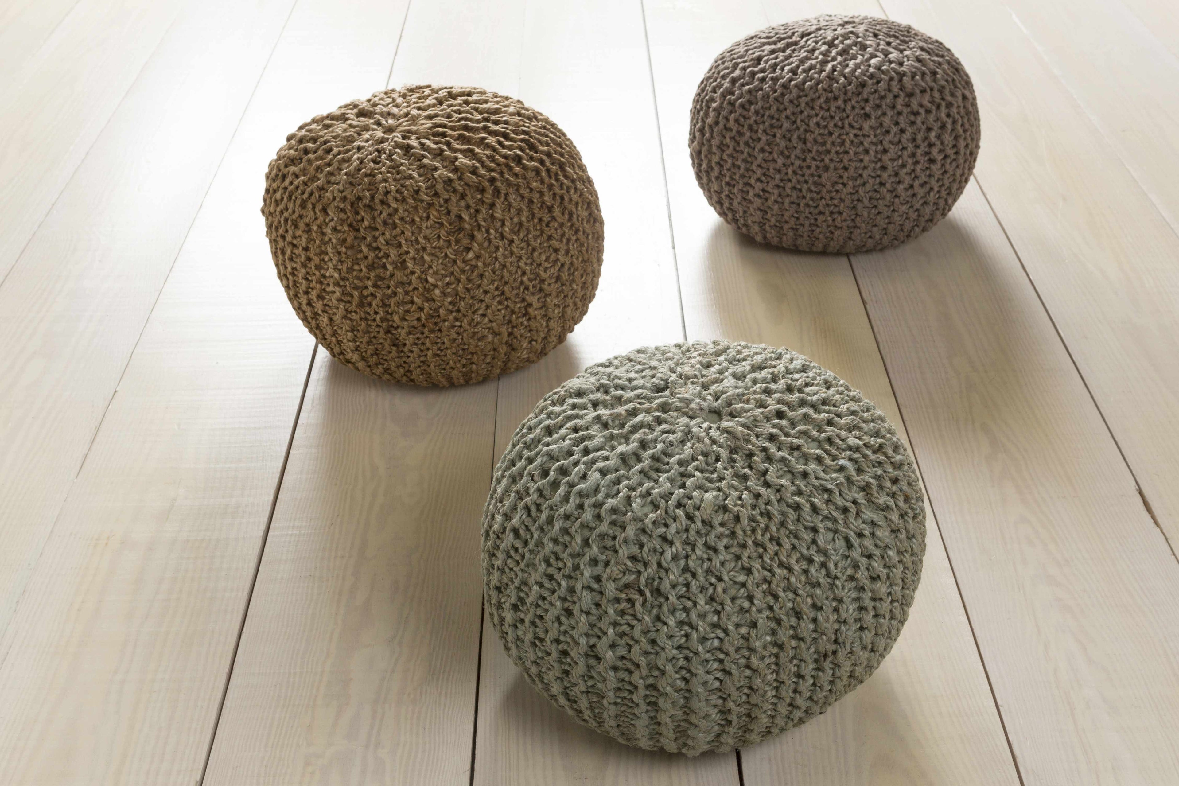 Merrittstown Cotton Knitted Pouf - The Peony Haus
