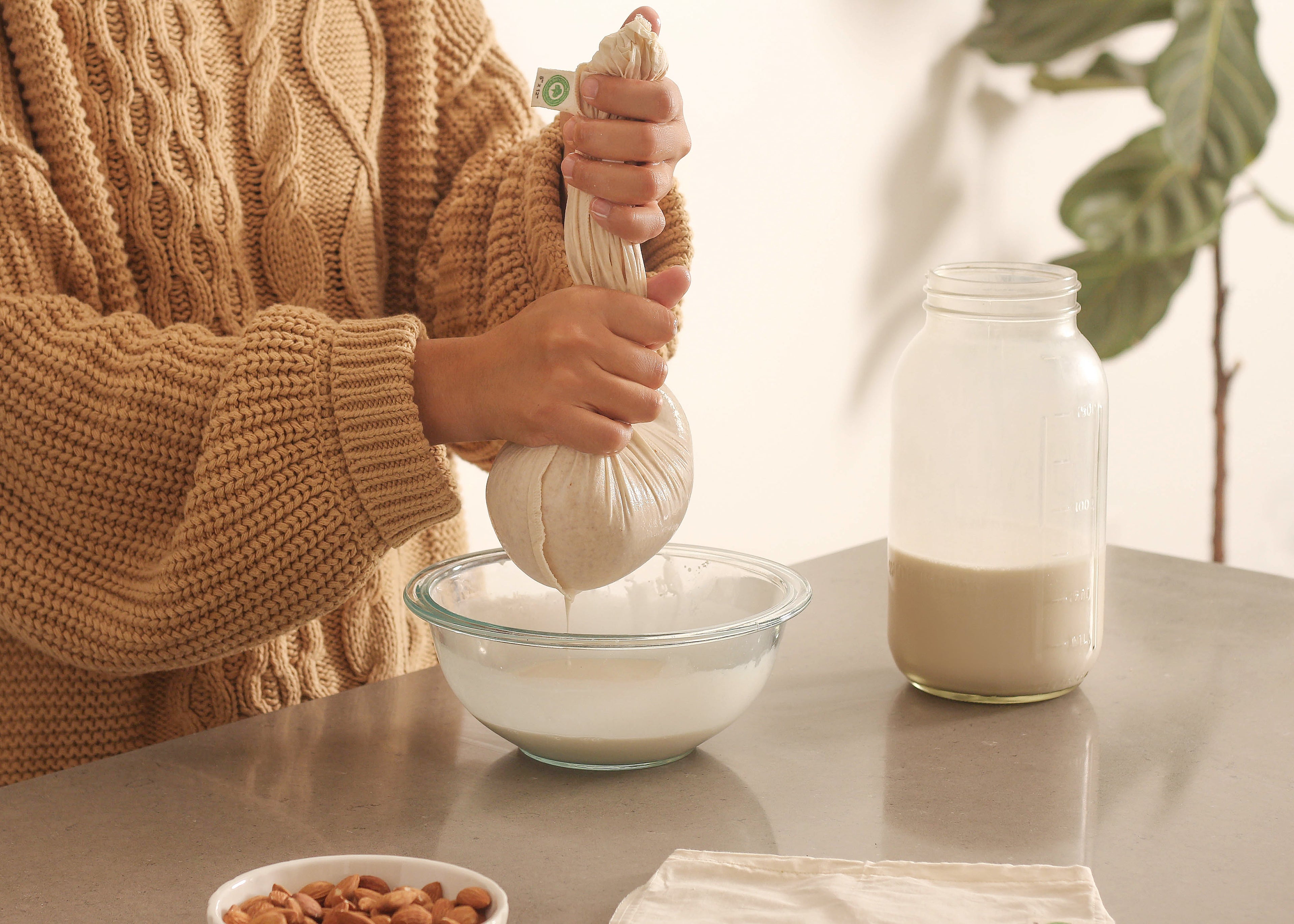 Nut Milk Bags - The Peony Haus