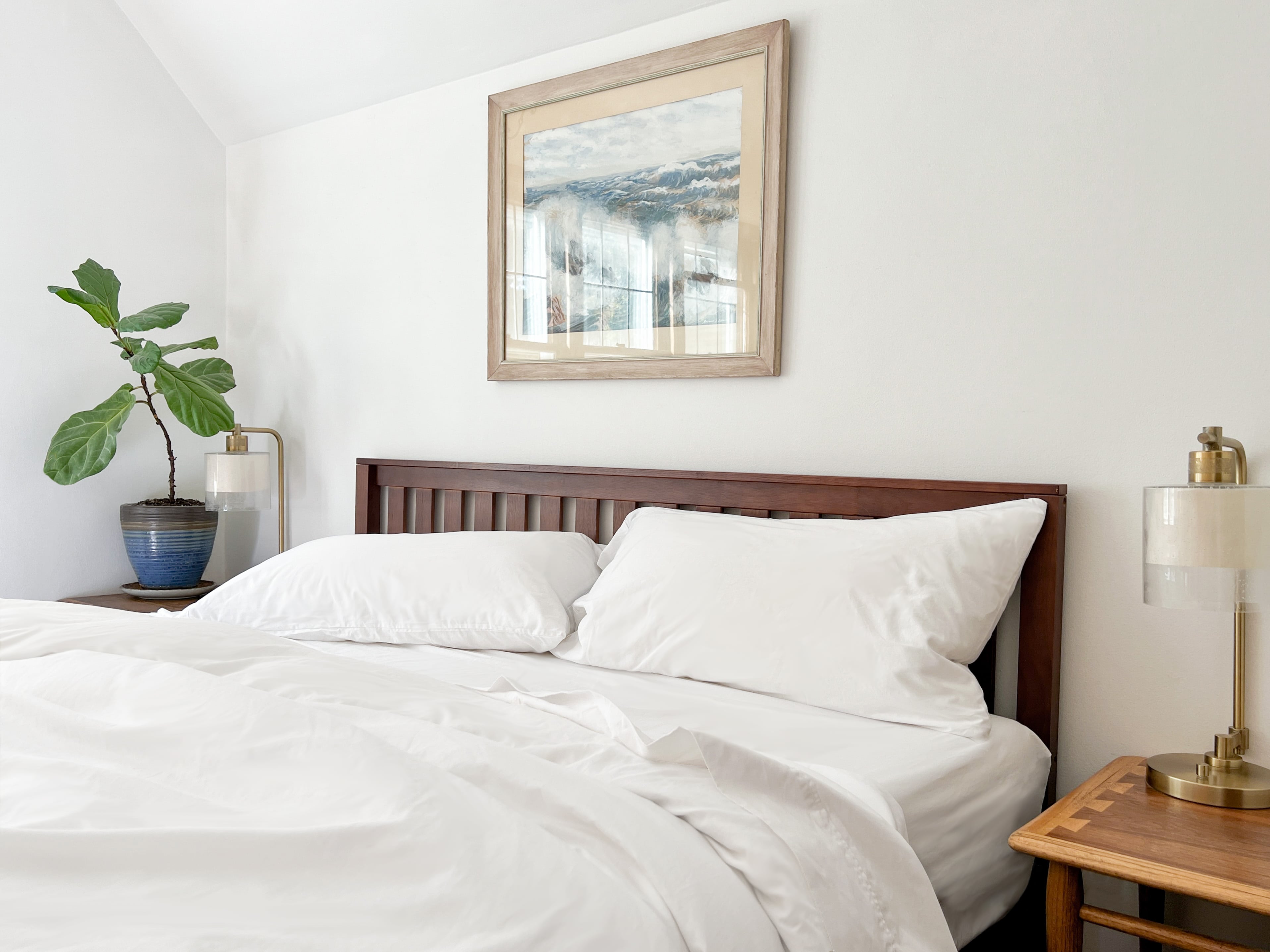 Organic Percale Bed Sheets Set - The Peony Haus