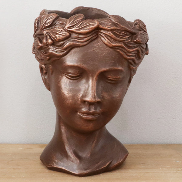 Bronze Goddess Statue Outdoor Planter - The Peony Haus