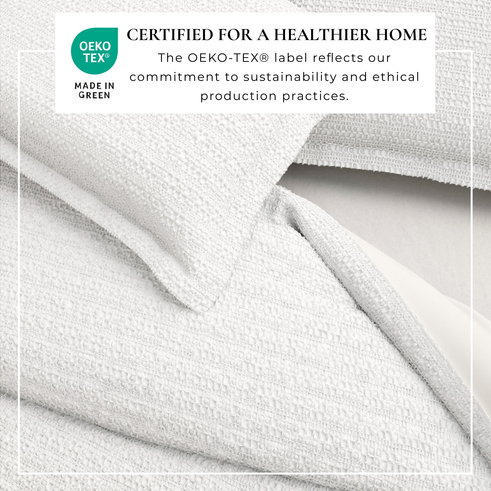 100% Cotton Waffle Weave Duvet Set - Mattea Collection - The Peony Haus